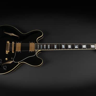 1989 Gibson ES-347 S - Ebony | USA Vintage Post Norlin Era Custom Semi-Hollow Bill Lawrence The Original HB-R HB-L Humbucker Pickups Coil Split | OHSC image 3
