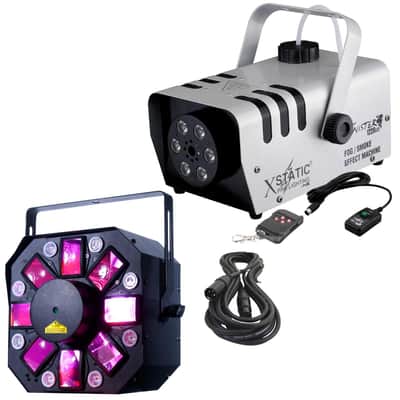 ADJ Stinger II 3-FX-IN-1 LED Effect Light + X-Static Twister Fog Machine image 1
