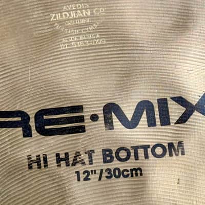 1998 12” Zildjian REMIX HIHATS 664g 965g image 4