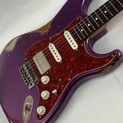 LsL Instruments Saticoy 22 Classic S Purple Sparkle Heavy Age Relic HSS - Brand New with case image 10