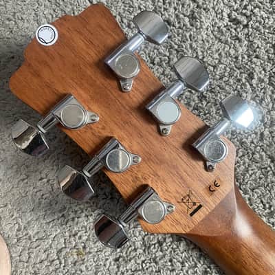 Luna 40 Inch Acoustic Guitar, Spruce Top, Mahogany Body, Pau Ferro Fingerboard image 13