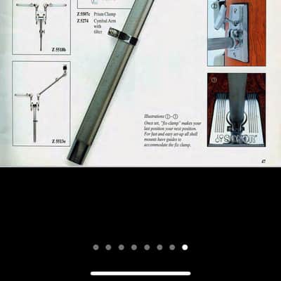 Sonor Cymbal Arm Z 5274 1990s - Signature, Sonorlite, Hilite, Phonic image 3