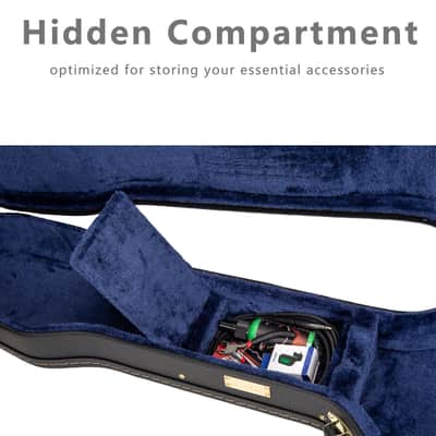 Crossrock Wood Case fits right-hand Precision Bass Style Guitars-Black image 4