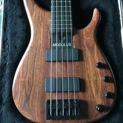 Modulus Quantum 5 Bass Guitar NOS Bartolini - TOP OF LINE 2006 Natural image 2