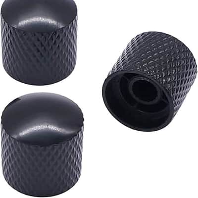 3pcs Electric Guitar Knobs,Potentiometer knob,Volume Tone Control Knobs,Black Metal Dome Knobs,Bass Volume Tone Knob,Suitable for 6mm Shaft Knob-11BK image 1