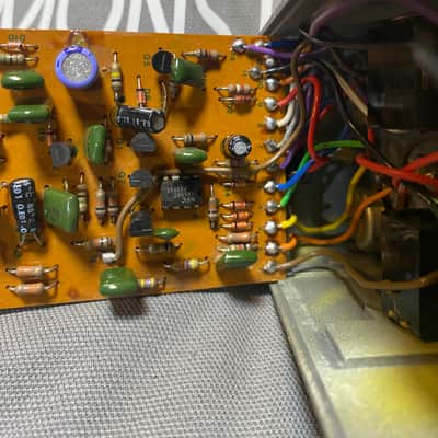 Boss Overdrive OD-1 long dash silver screw black label early Japan CLEAN 1977/1980 - Yellow image 11
