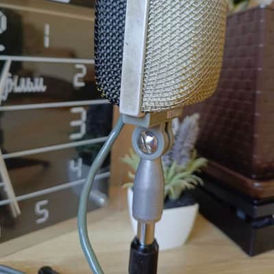 rear BEAG dynamic microphone EAG MD-16N (akg D12 type) 1970s XLR with stand image 18