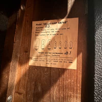 Fender Deluxe AB763 1964 - Blackface image 5