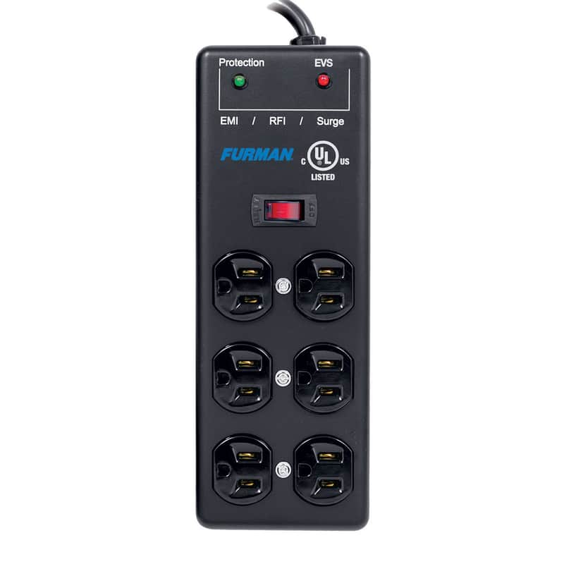 Furman SS-6B-PRO 15A AC Surge Strip 6 Outlet 2X3 Block image 1