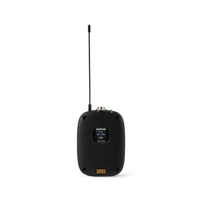 Shure SLXD1+ Bodypack Wireless Transmitter - Professional Hands-Free Audio Management, Wide-Tuning Capability, ShowLink Ease Control, Automatic Channel Scanning, Mobile Device Configuration Compatible image 1
