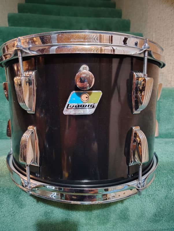 Ludwig 9"(Depth)x13" (Diameter) Rack Tom 1970's - Black Wrap image 1