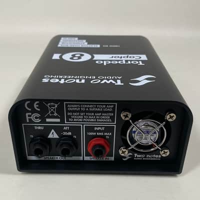 Two Notes Torpedo Captor Loadbox/Attenuator/DI - 8 Ohm 2010s - Black w/Box image 4