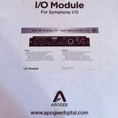 Apogee Symphony I/O Mk II 2x6 SE Card / Module image 2