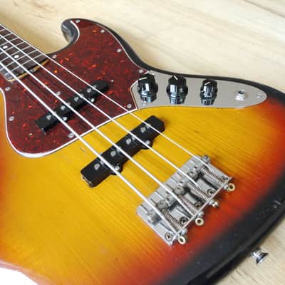 1982 Squier JV '62 Jazz Bass Sunburst Japan MIJ Fender USA Custom Shop Pickups image 6