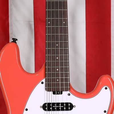 Sterling Fluff Signature Stingray Guitar - Rula Thumb Red image 4
