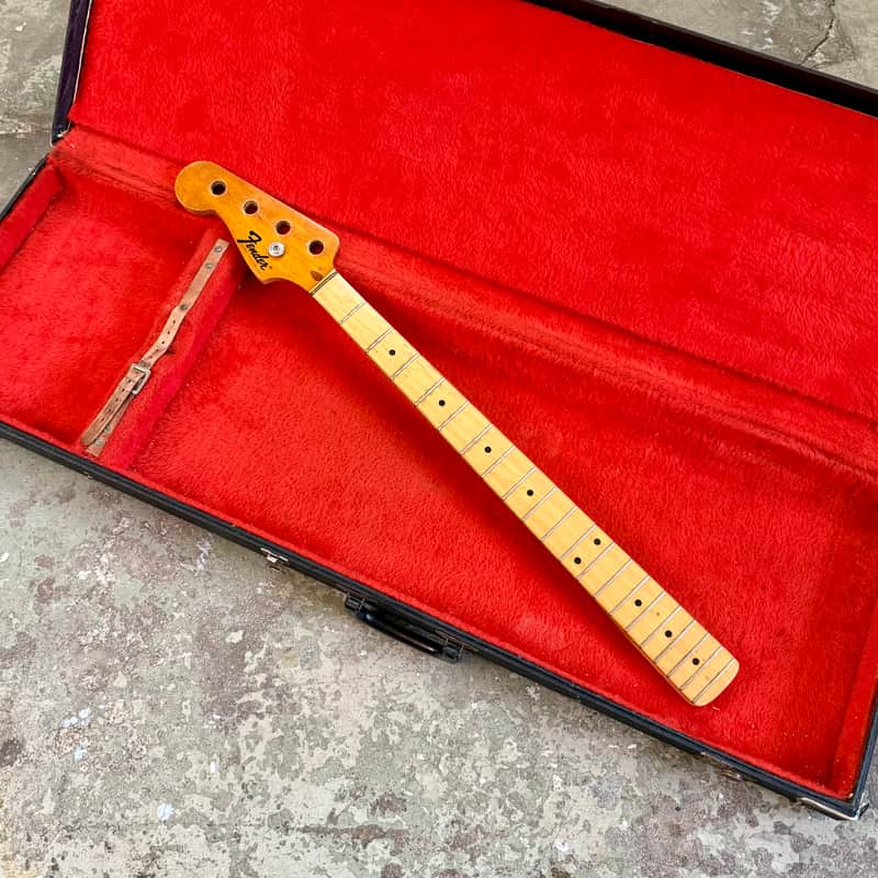 LEFTY! -Fender Precision bass neck 1972 - Maple original vintage USA left handed LH image 1