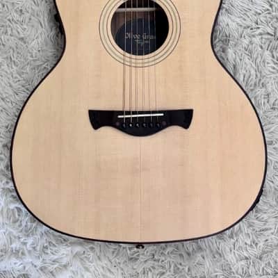 Tagima Olive Grace EQ-NTOP Acoustic Guitar w/HS Case - Natural Finish - B stock image 1