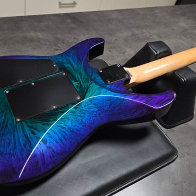 Jackson DK2M Dinky MIJ Japan Pro Series Eerie Dess Swirl DK2 M Flame Maple Neck HH Low Profile Floyd Rose Super Strat USA Seymour Duncan Pickups Fender Era MJ image 14