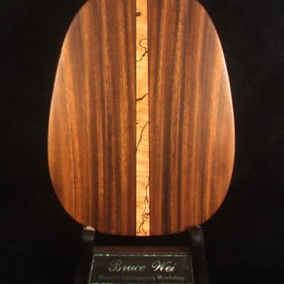 Bruce Wei Solid Acacia Pineapple Concert Ukulele, The Islands Soundhole UW15-2298 image 6