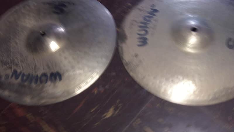 Wuhan S series 14” hihat cymbals B20 brass hand-hammered image 1