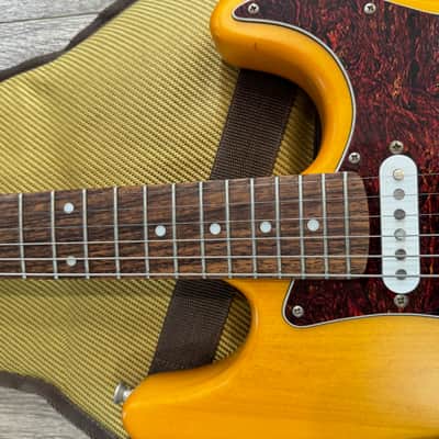 Custom-Modified Squier Stratocaster by Fender 2005 - Butterscotch satin finish image 3