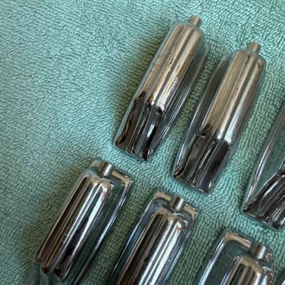 Rogers Lot of 10 Beavertail Vintage Bass Drum Lugs + Screws Springs - Lot 1 70s - Chrome image 5