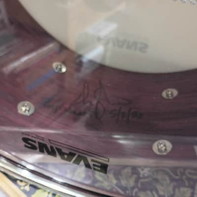 14x6.5 Purpleheart Exotic steam bent semi-solid snare drum by Erie drums and shells image 5