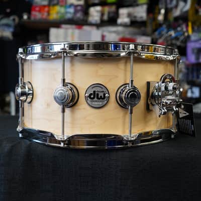 DW USA Collectors Series 6.5x14" Pure Maple SSC Shell With Ring's Snare Drum - Natural Satin Oil w/ Chrome Hardware | DRX26514SSC image 4