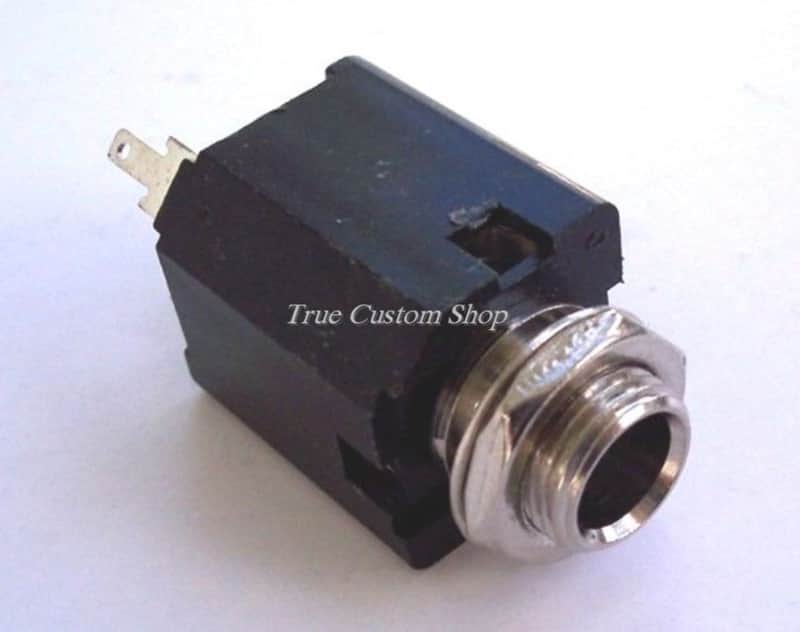 True Custom Shop® Box Closed Stereo Output Jack for Deluxe Fender Bass & Guitar with Chrome Hardware image 1