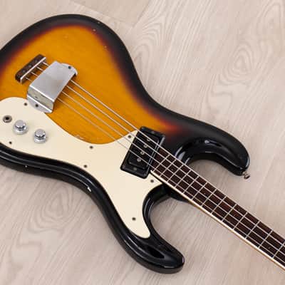 1965 Mosrite Ventures Model Vintage Short Scale Bass Sunburst image 11