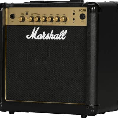 Marshall MG Gold MG15GR 2-Channel 15-Watt 1x8" Solid State Guitar Combo 2022 - Black image 1