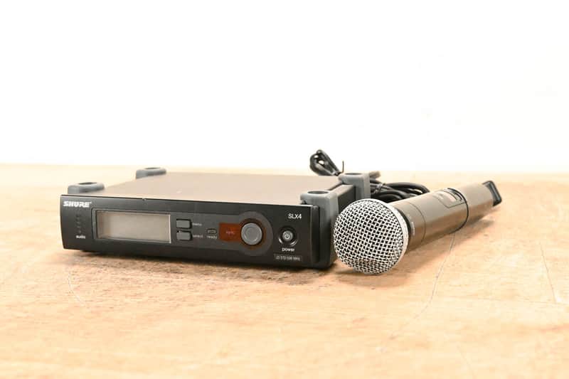 Shure SLX24/SM58 Handheld Wireless System - J3 Band: 572-596 MHz CG01L4J image 1
