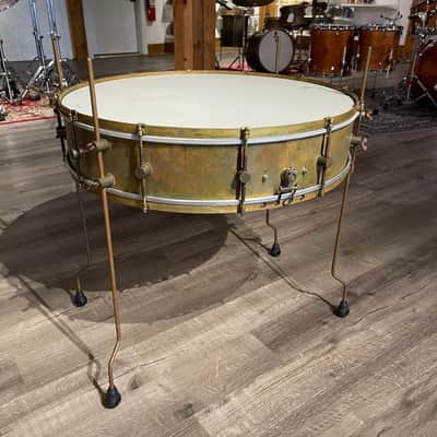 Used A&F Gong Snare Drum 28x6 w/Legs Bild 10