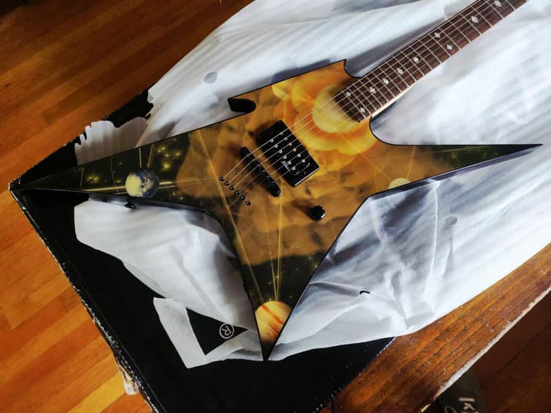 B.C. Rich Ironbird Limited Edition Body Art cosmos planets 2000s image 1