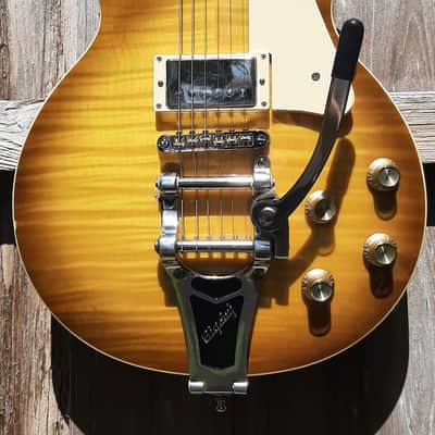 Epiphone Les Paul Standard Plus Top with Bigsby Completely Upgraded image 4