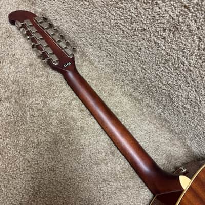 Fender Villager 12-String Acoustic Electric Guitar W Deluxe Bag image 7