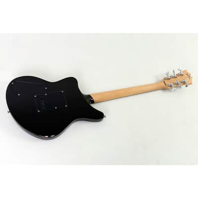 D'Angelico Premier Series Bedford SH Limited-Edition Electric Guitar with Tremolo Regular Black Flake image 2