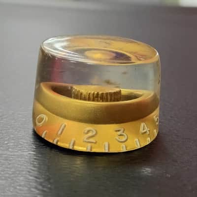 Vintage Gibson Tall Speed Knob 50's Gold image 2
