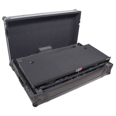 ProX XS-DDJFLX10WLTBL Pioneer DDJ-FLX10 Black Case w/Shelf+1U Rack+Wheels+LED image 4