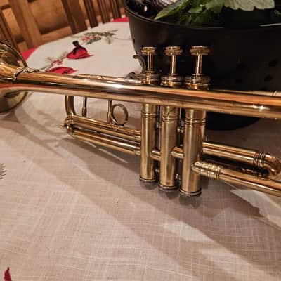 Bb trumpet with emblem of British Royal Artillery image 5