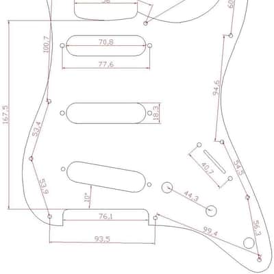 11 Hole ST/Strat Style Pickguard SSS Pick Guard with ST Back Plate Tremolo Trem Cover for Stratocaster/Strat Made in USA/Mexico Aged White 3 Ply image 3