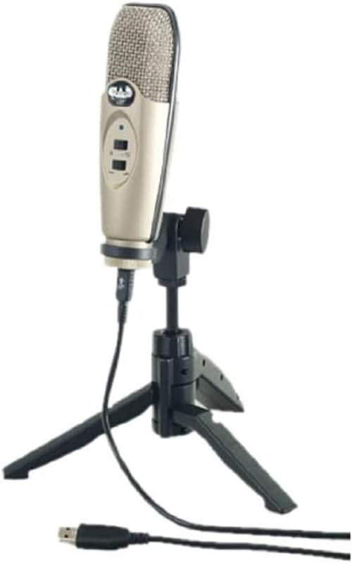 CAD Audio U37 GOLD USB Large Diaphragm Cardioid Condenser Microphone w/Tripod Stand, 10' USB Cable (Copy) image 1