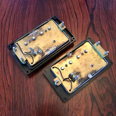 PAIR -Guild Bass humbucker pickups  1972 1973 Chrome original vintage usa js-2 starfire sb jetstar image 2