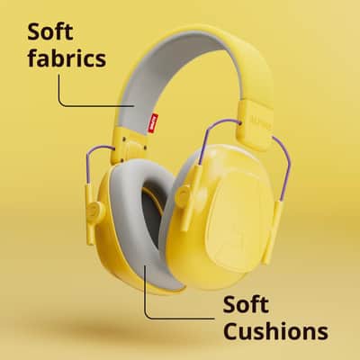 Alpine Hearing Protection Muffy Headphones for Kids Yellow image 3