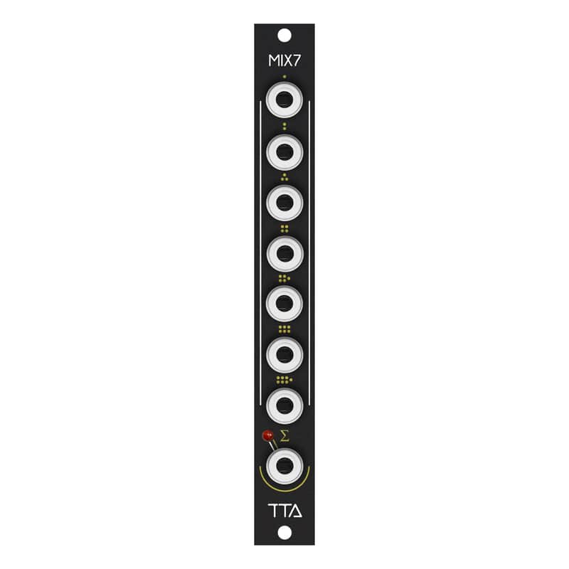 TipTop Audio Mix7 Eurorack Analogue Summing Mixer Module (Black) image 1
