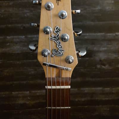 Godin Radiator Black w/ pearled pic guard image 2