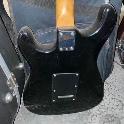 Dixon Stratocaster Style Electric Guitar 1980’s - Black image 5