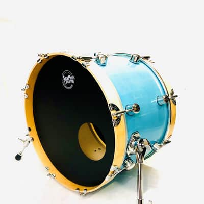 Side Kick Drums Bass Drum 12" x 20" Travel Bass Drum  Burnt Orange Finish image 3