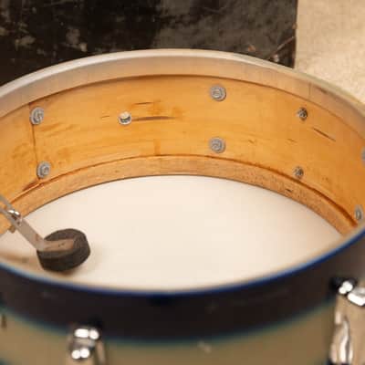 1960s Slingerland 5x14 Blue and Silver Duco Student Snare Drum image 10