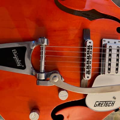 2008 Gretsch G5120 electromatic hollowbody 125th anniversary Electric guitar HH -Orange + OHS CASE image 4